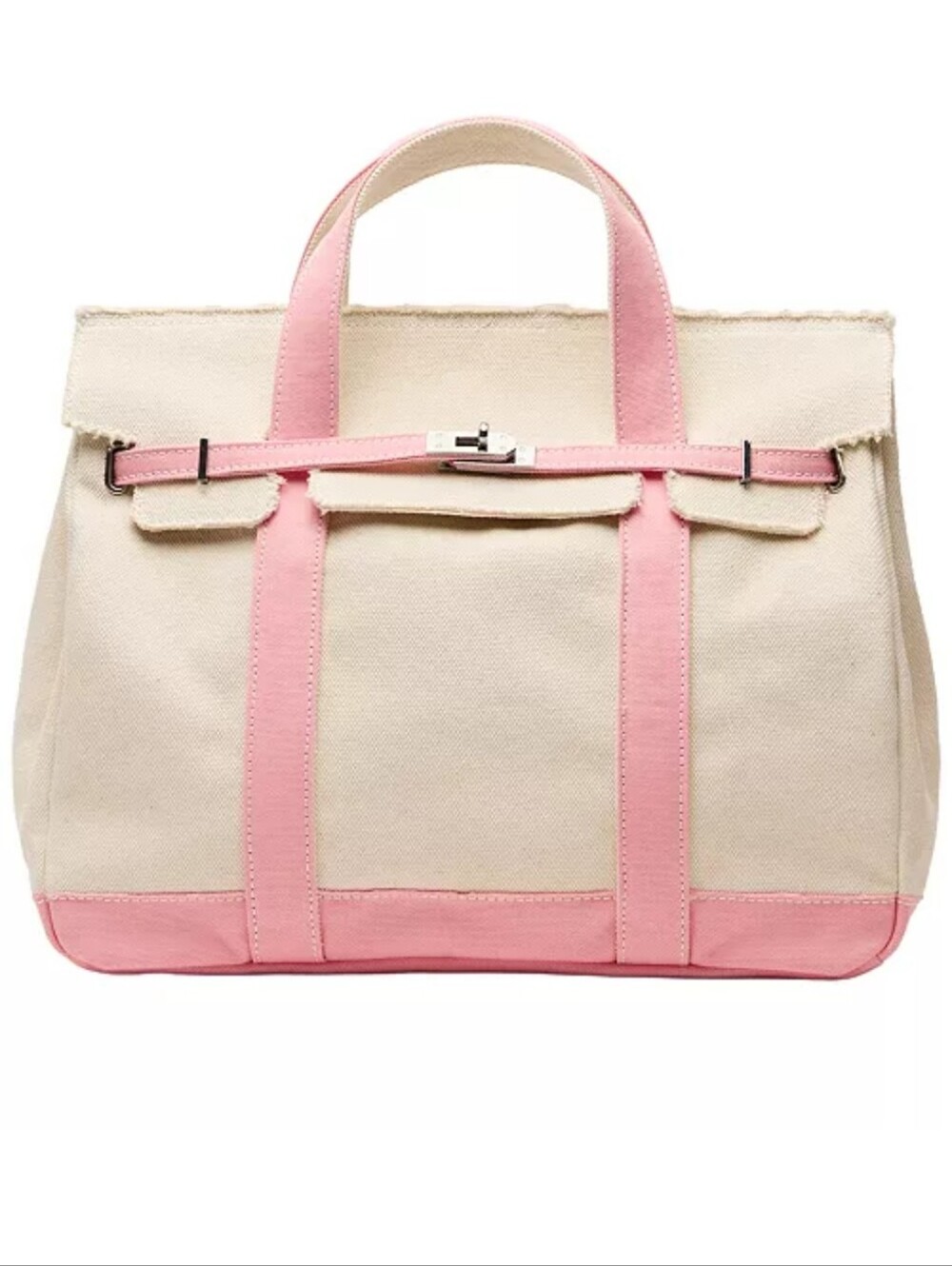 Sunwin VIRAL Boatkin Madaket Marine Pink Large Classic Tote Bag - Picture 2 of 4